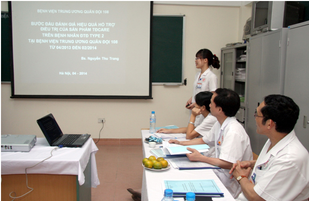 Quá trình nghiên cứu lâm sàng được thực hiện tại bệnh viện Trung ương Quân đội 108.