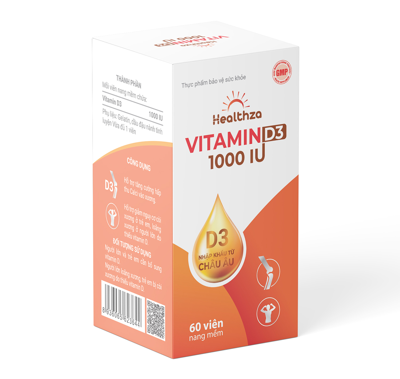 Healthza Vitamin D3 1000 IU