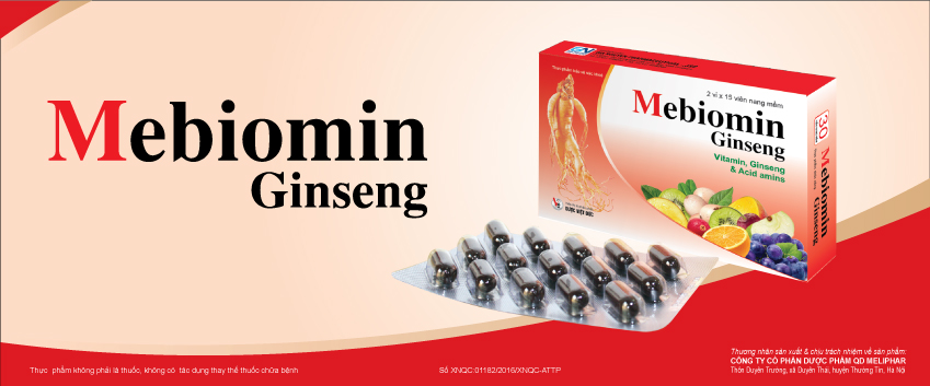 Mebiomin ginseng (Dạng lọ)